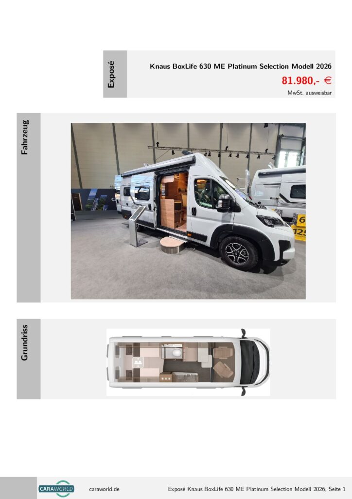 thumbnail of Knaus BoxLife 630 ME Platinum Selection K26-100-102