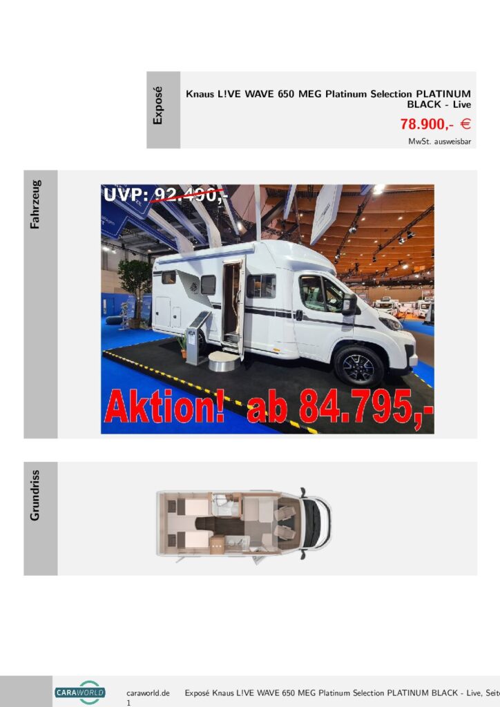 thumbnail of Knaus L!VE WAVE 650 MEG Platinum Selection PLATINUM BLACK JOUNG – Live – K26-100-105