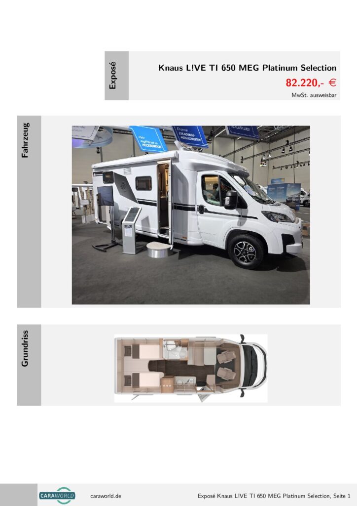 thumbnail of Knaus L!VE TI 650 MEG Platinum Live Selection K26-100-104