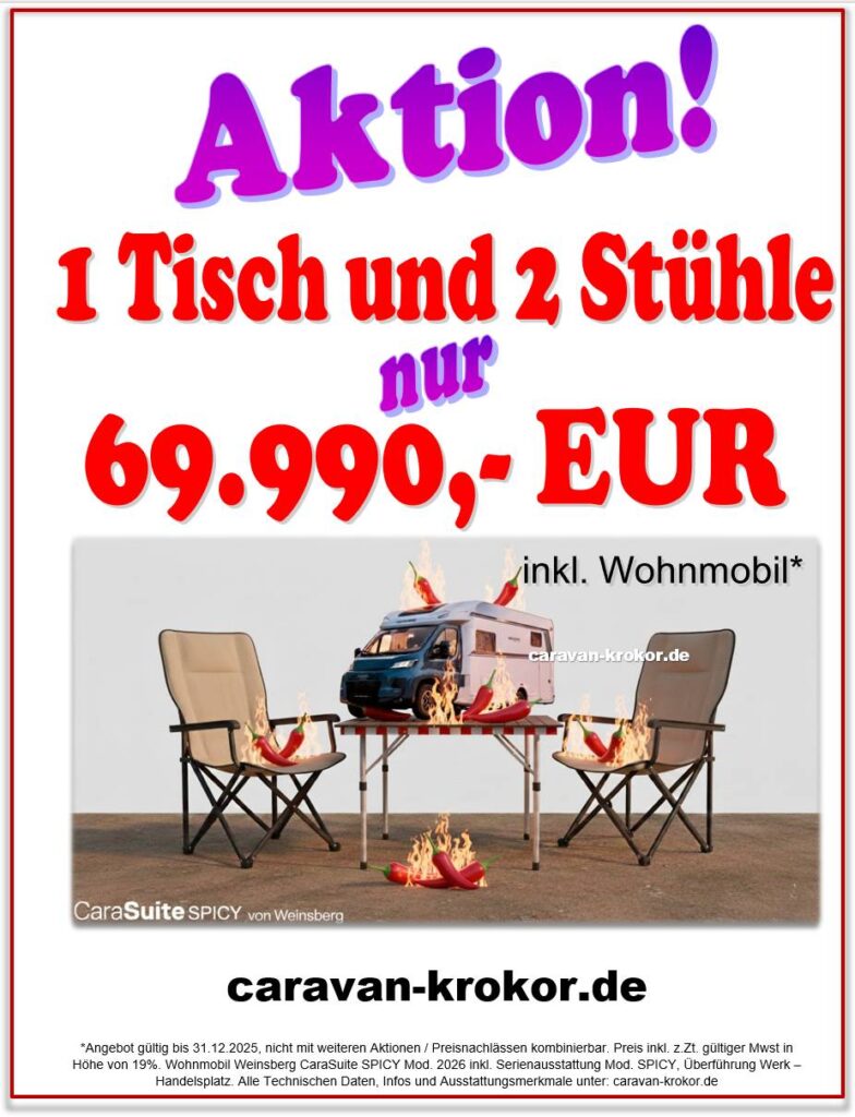 Weinsberg CaraSuite 650 MEG (2026) EDITION [SPICY]