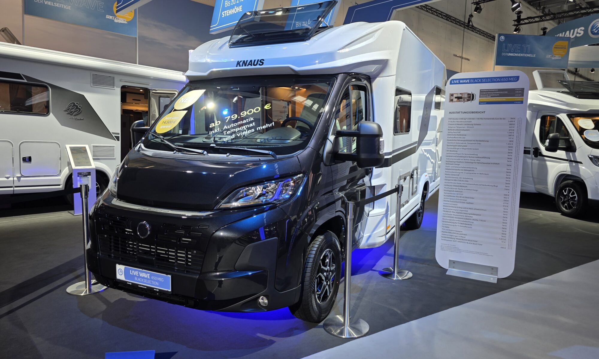 KNAUS L!VE WAVE 650 MEG BLACK SELECTION