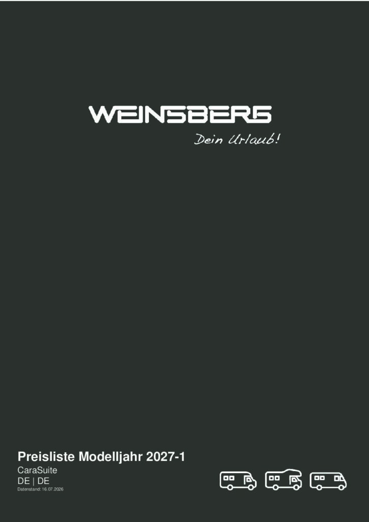 thumbnail of Weinsberg-CaraSuite-2027-Preisliste-Technische_Daten