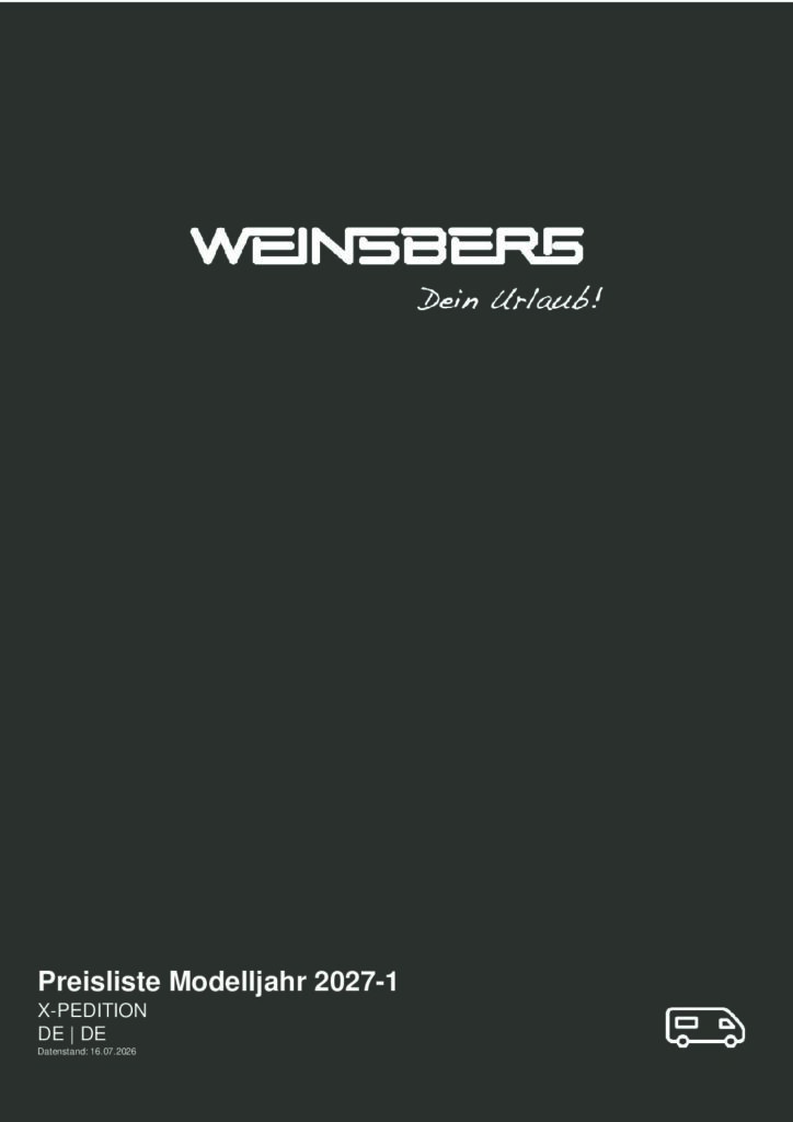 thumbnail of Weinsberg-X-PEDITION-2027-Preisliste-Technische_Daten
